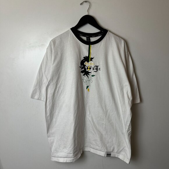 Vintage Y2K Sean John T Shirt White XL Embroidered Graphic Tee 100% Cotton Solid - Picture 9 of 14